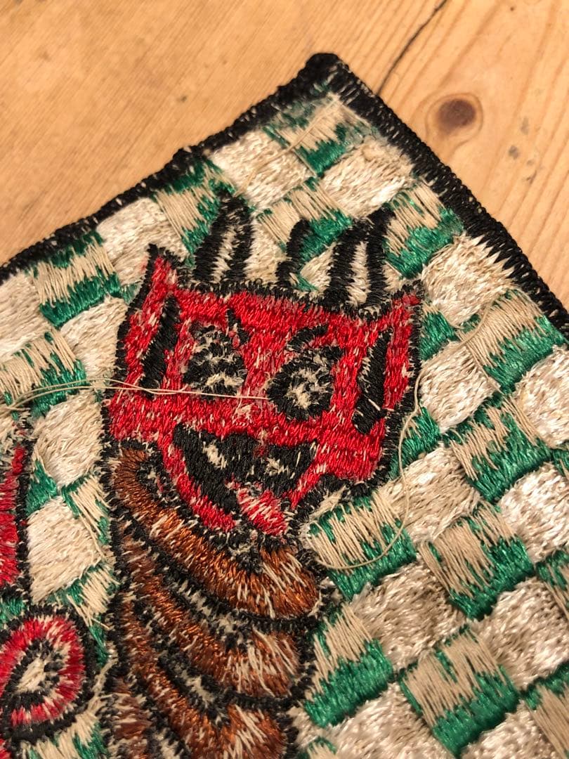 ビンテージ　60s デビル 悪魔　サタン ワッペン　ミッドセンチュリー レトロ