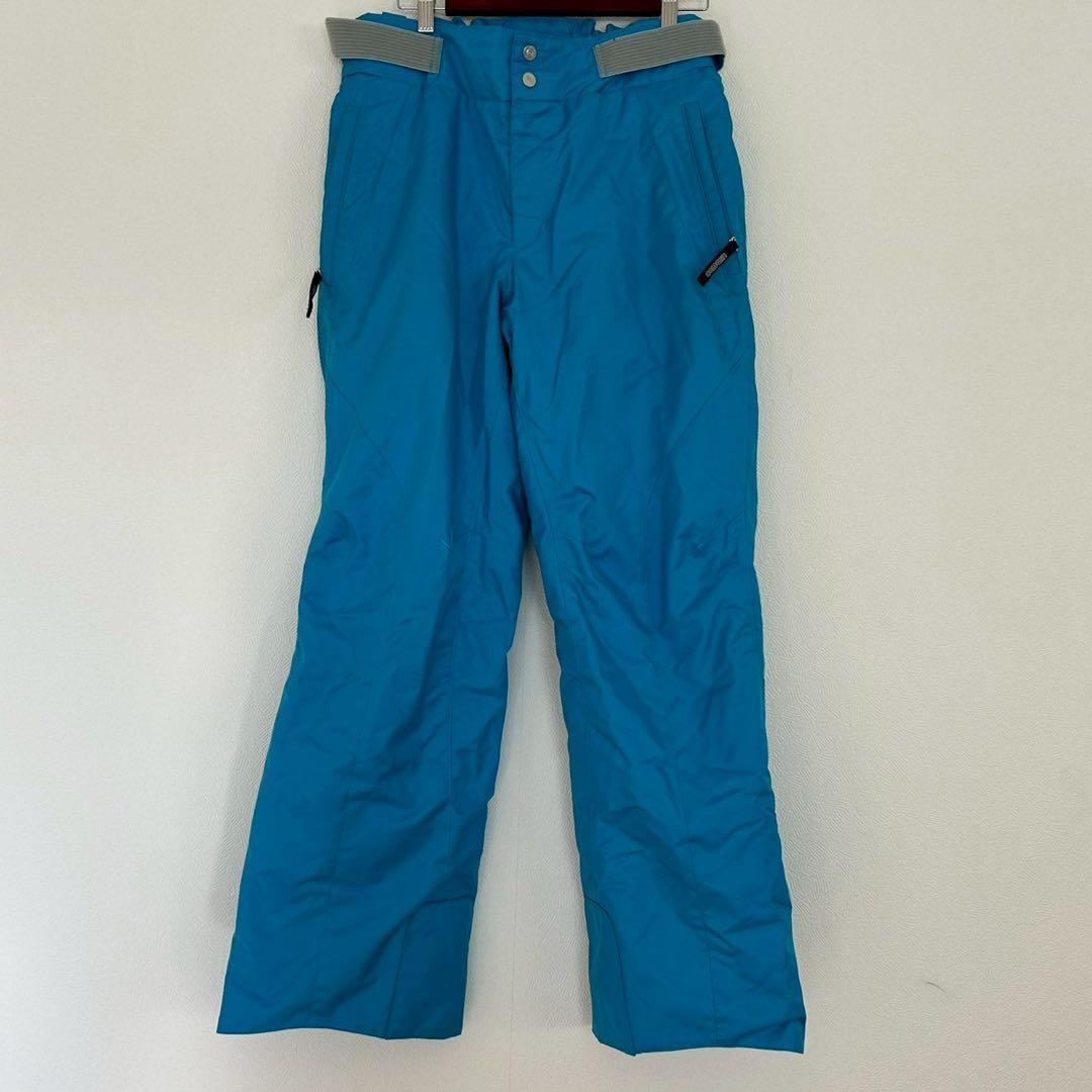 【GOLDWIN】L ホワイト/ブルー スキーウェア 上下セット c110