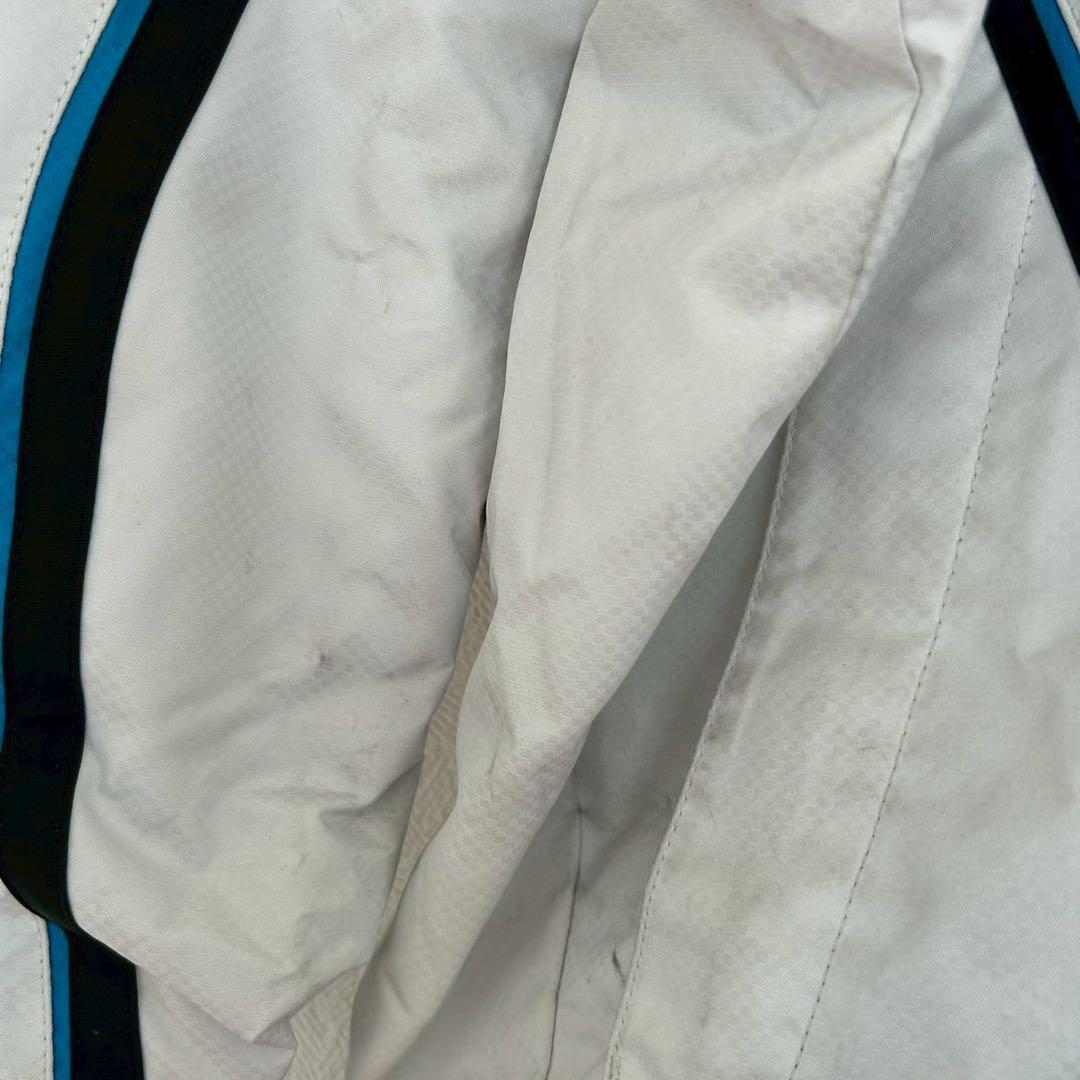 【GOLDWIN】L ホワイト/ブルー スキーウェア 上下セット c110