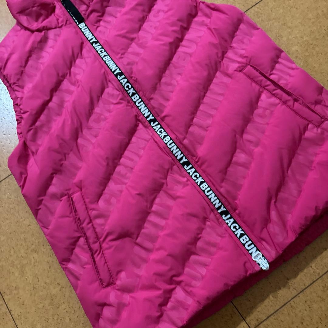 新品同様　極美品　￼Jack Bunny!! ロゴ入りダウンベスト サイズ5