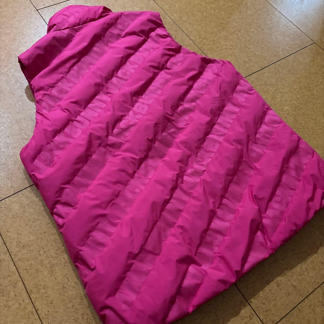 新品同様　極美品　￼Jack Bunny!! ロゴ入りダウンベスト サイズ5