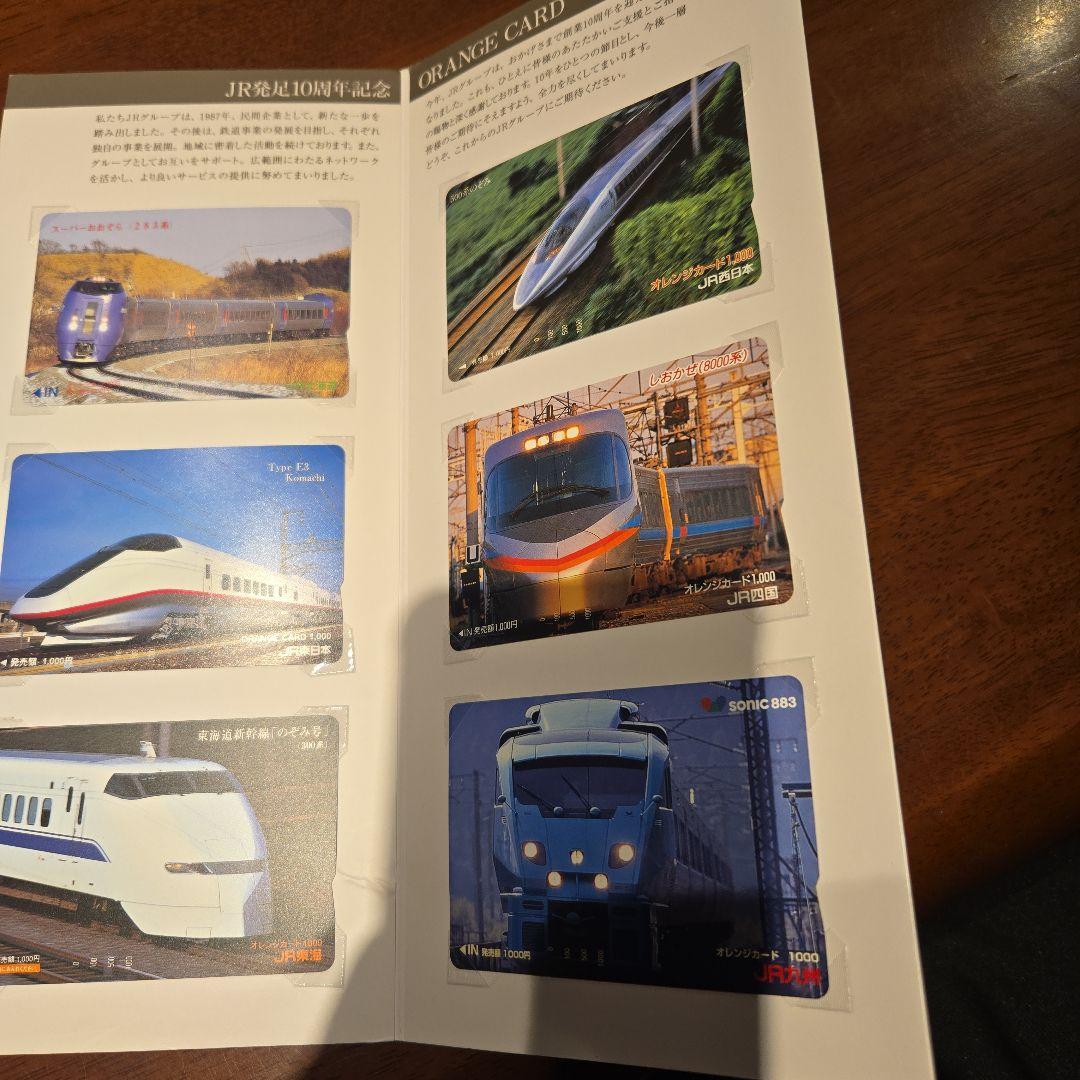 (未使用品)JR発足10周年記念　オレンジカード1997年4月