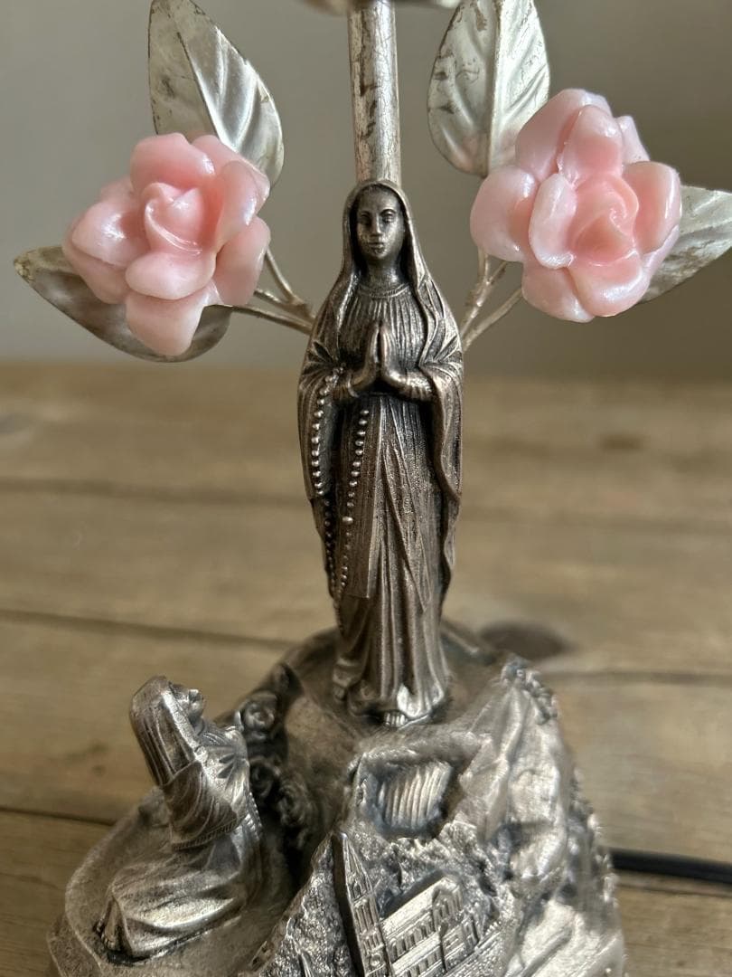 フランス　ルルドの泉　マリア　ランプ　オルゴール