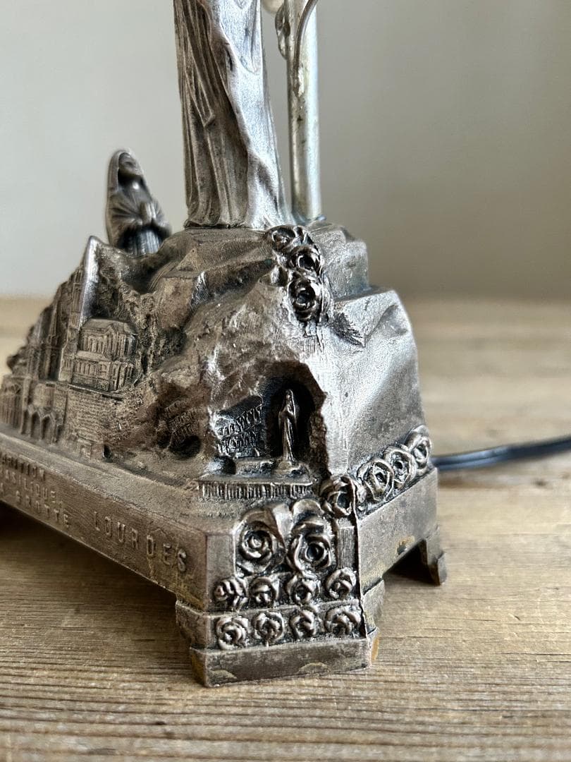 フランス　ルルドの泉　マリア　ランプ　オルゴール