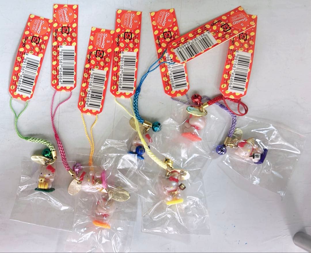 ハローキティ 愛知限定 常滑バージョン 根付 ストラップ