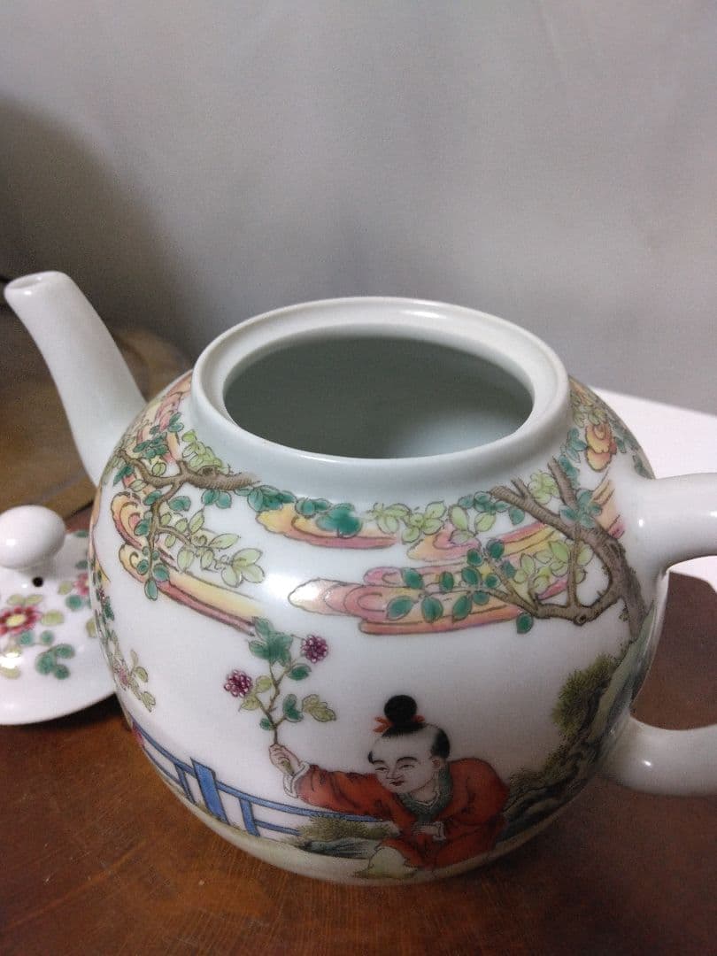 中国美術琺瑯彩水注