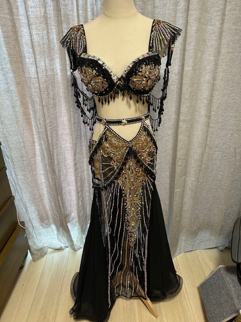 ゴージャスブラックベリーダンス衣装 オーダーメイド