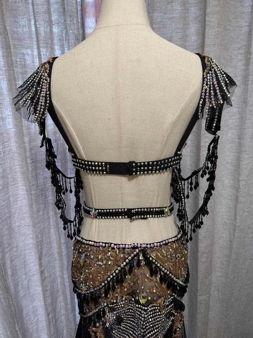 ゴージャスブラックベリーダンス衣装 オーダーメイド