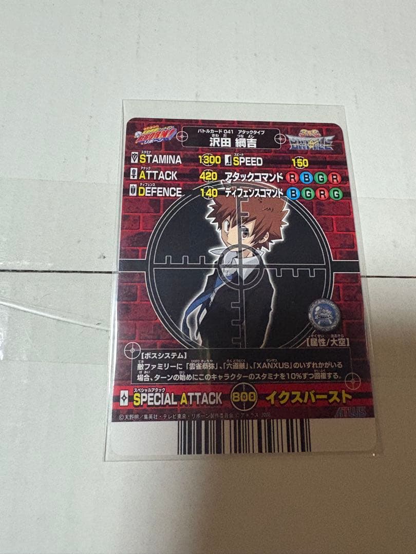 家庭教師ヒットマンREBORN　サザンクロス バトルカード No.41 沢田綱吉