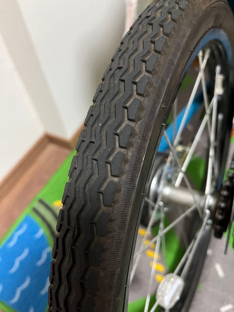 People 幼児用自転車 バスケット付き 青　18インチ