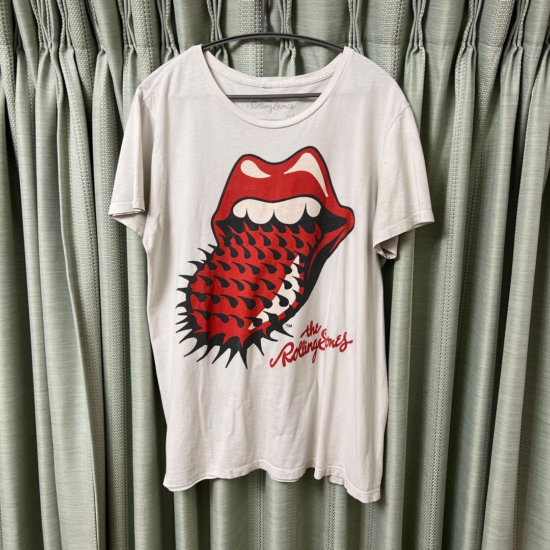 The Rolling Stones ローリングストーンズ　Tシャツ　白　L