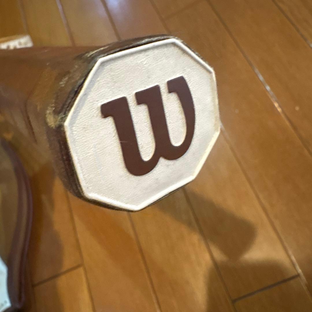 希少 木製 Wilson テニスラケット ケース付き