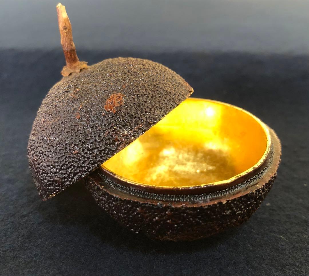 《R》茶道具 橙香合 池之浦大起作 共箱　260209け1