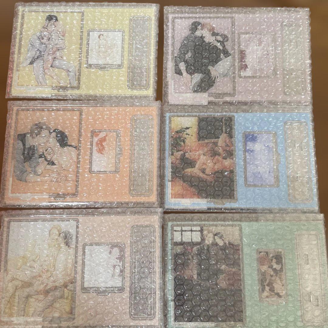 上田アキ　恋が落ちたら　シリーズ　オンラインくじ　B賞コンプ　アクリルスタンド