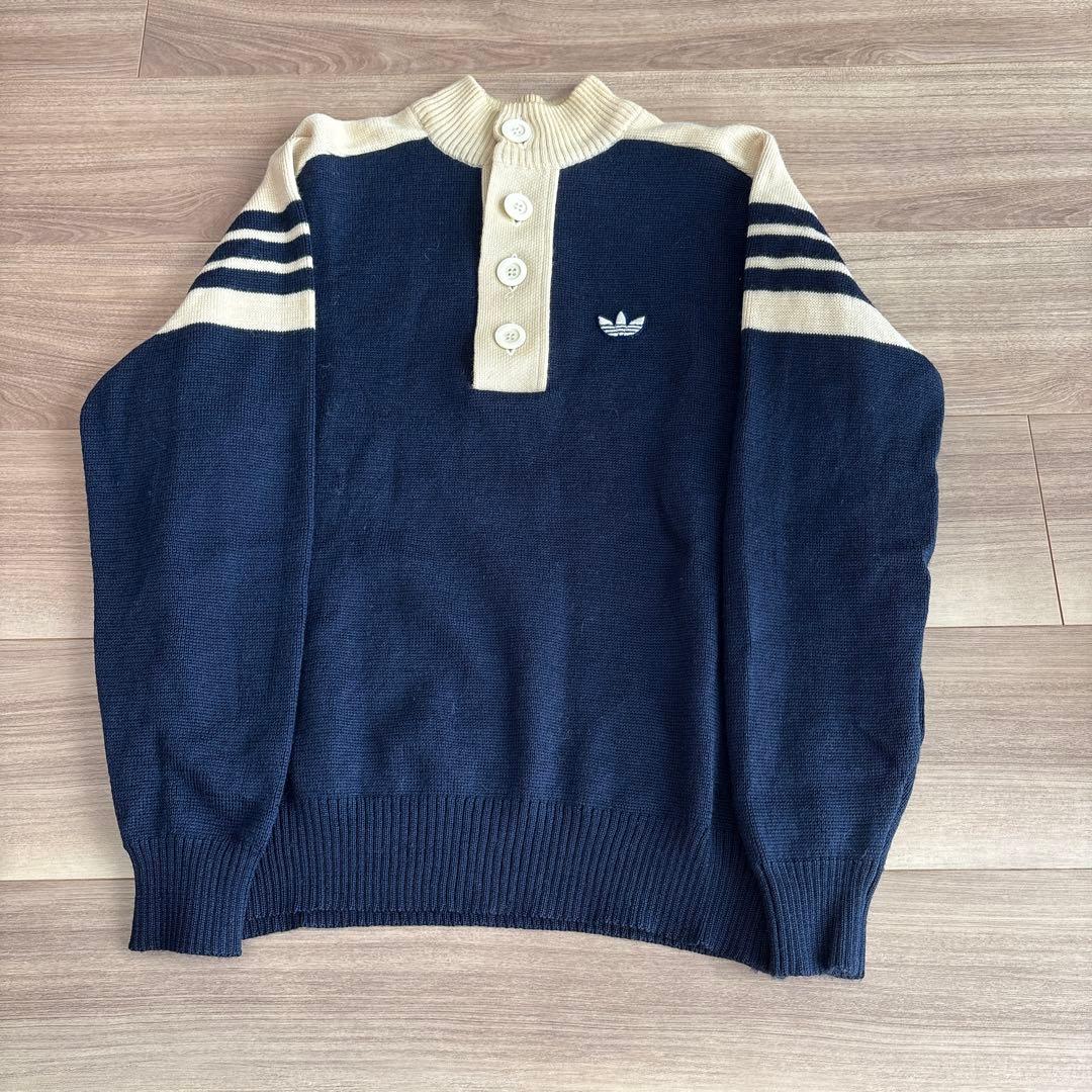 【希少】 70s adidas デサント製 ニット