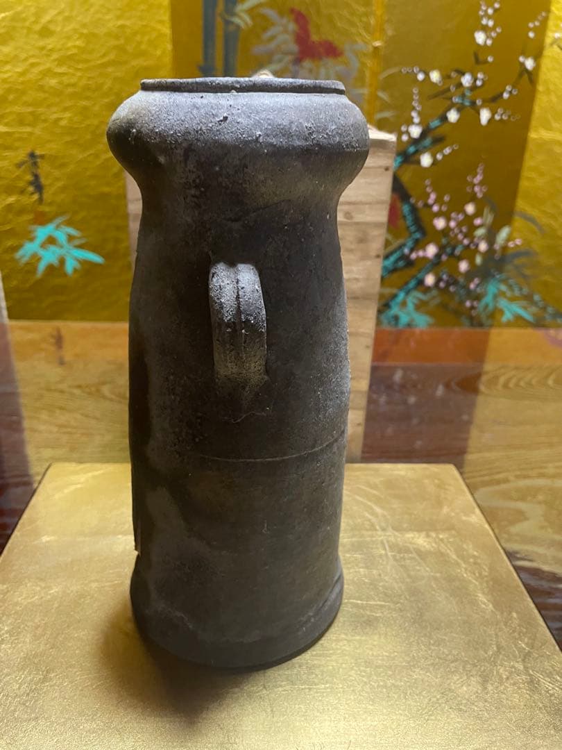 備前焼　花瓶　伊勢崎満