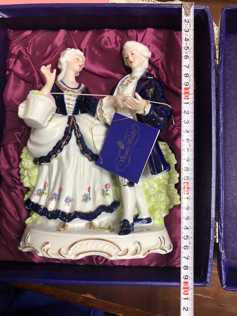 昭和レトロ　KATO 工芸　オルゴール　陶器人形　ビンテージ　日本製