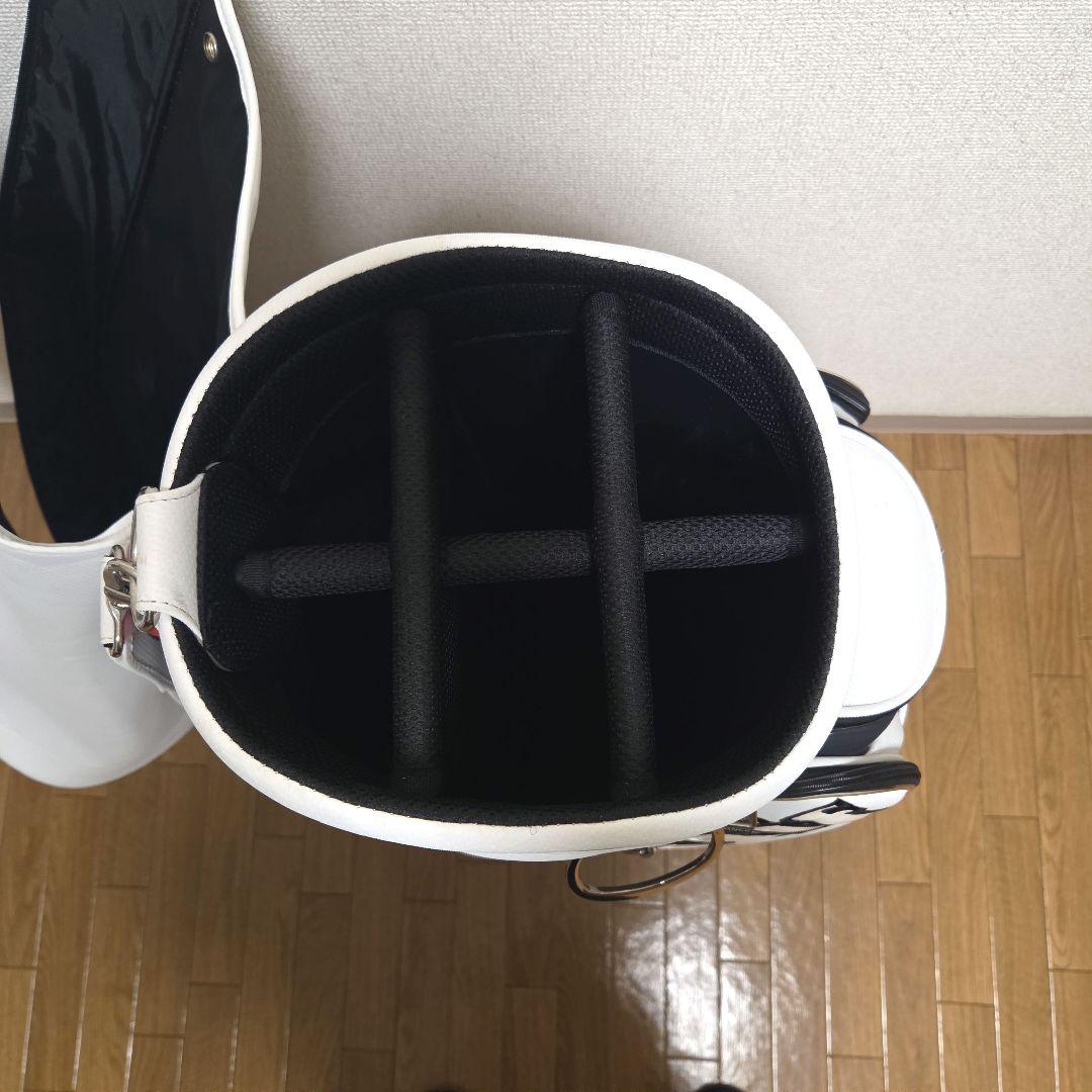 le coq sportif キャディバッグ 白黒青