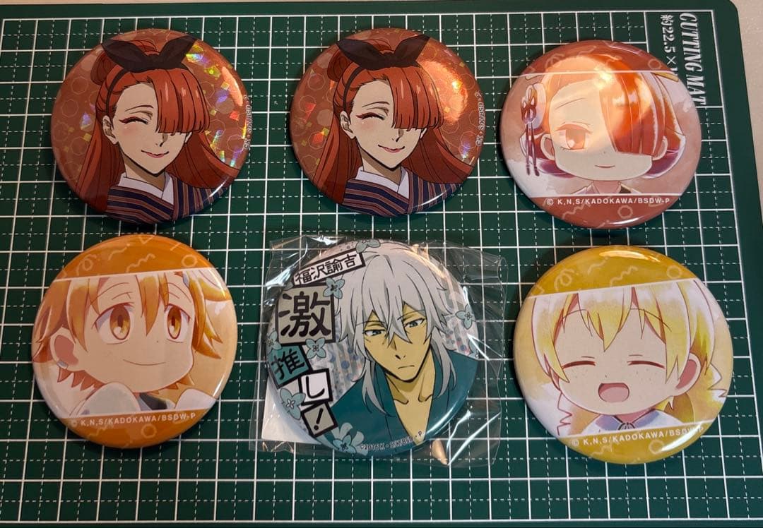 文豪ストレイドッグス 缶バッジ×ピンバッチ25個まとめ売り【おまけ付き】