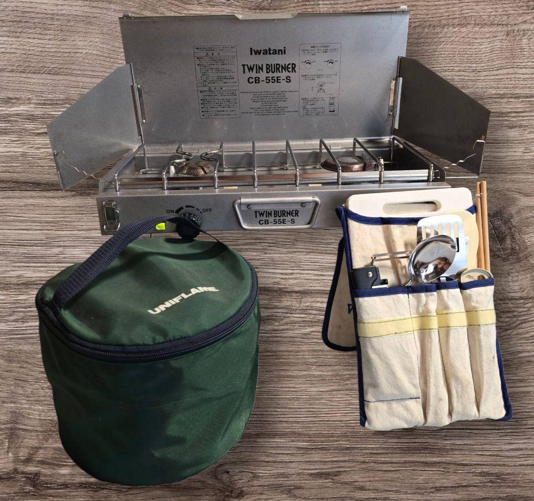 UNIFLAME ステンレス食器 イワタニ ツインバーナー cb-55e-s