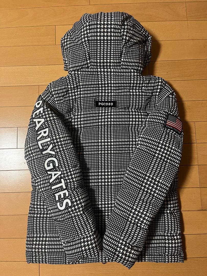 パーリーゲイツ グレンチェック柄 ダウンジャケット サイズ4