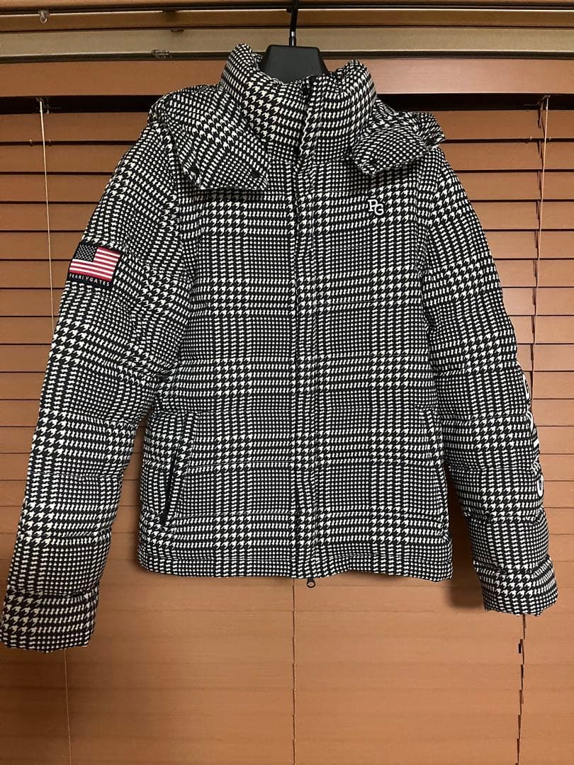 パーリーゲイツ グレンチェック柄 ダウンジャケット サイズ4