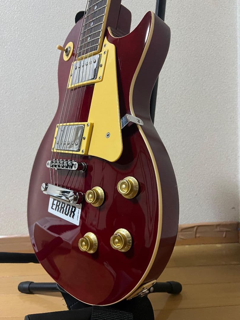 エレキギター レッド ハムバッカー レストパウルスタイル