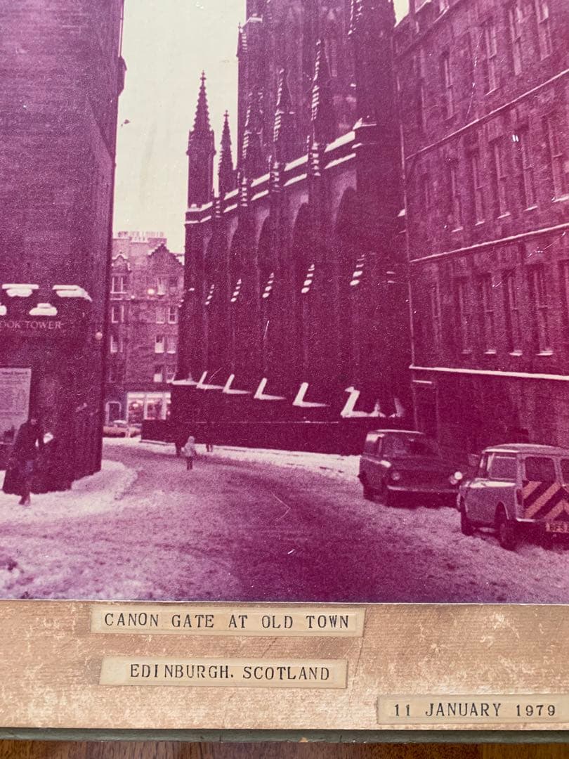 1979年冬エディンバラ・Canon Gate写真1979年1月11日