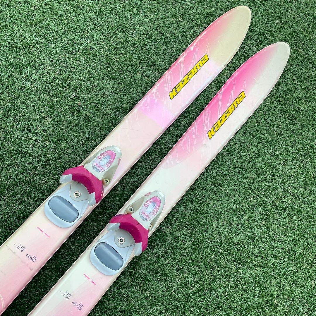 スキー　子ども　ジュニア　3点セット　スキー板　ブーツ　ストック　kazama