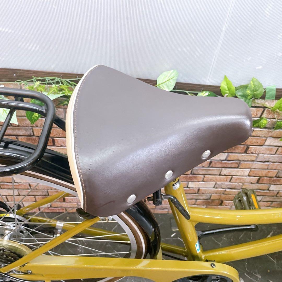 【65】一般車 ママチャリ SUBCREW カーキー系 26インチ