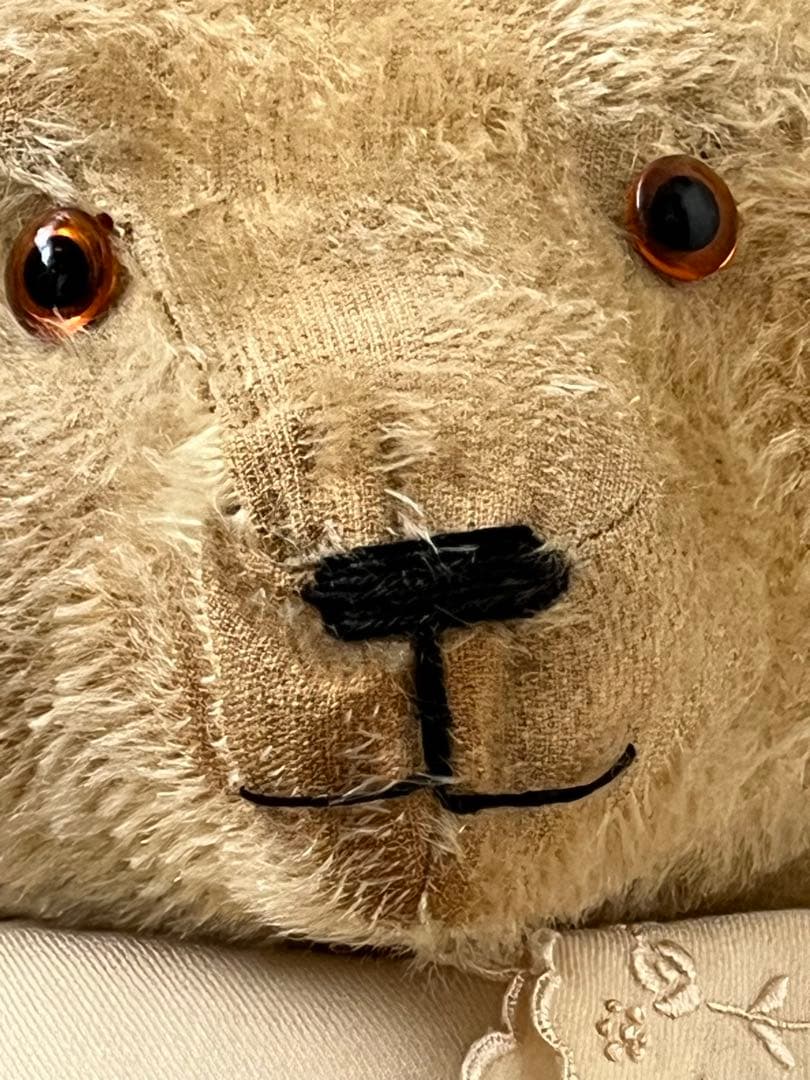 アンティークヴィンテージ英国製大きなテディベア ぬいぐるみベアくまドール