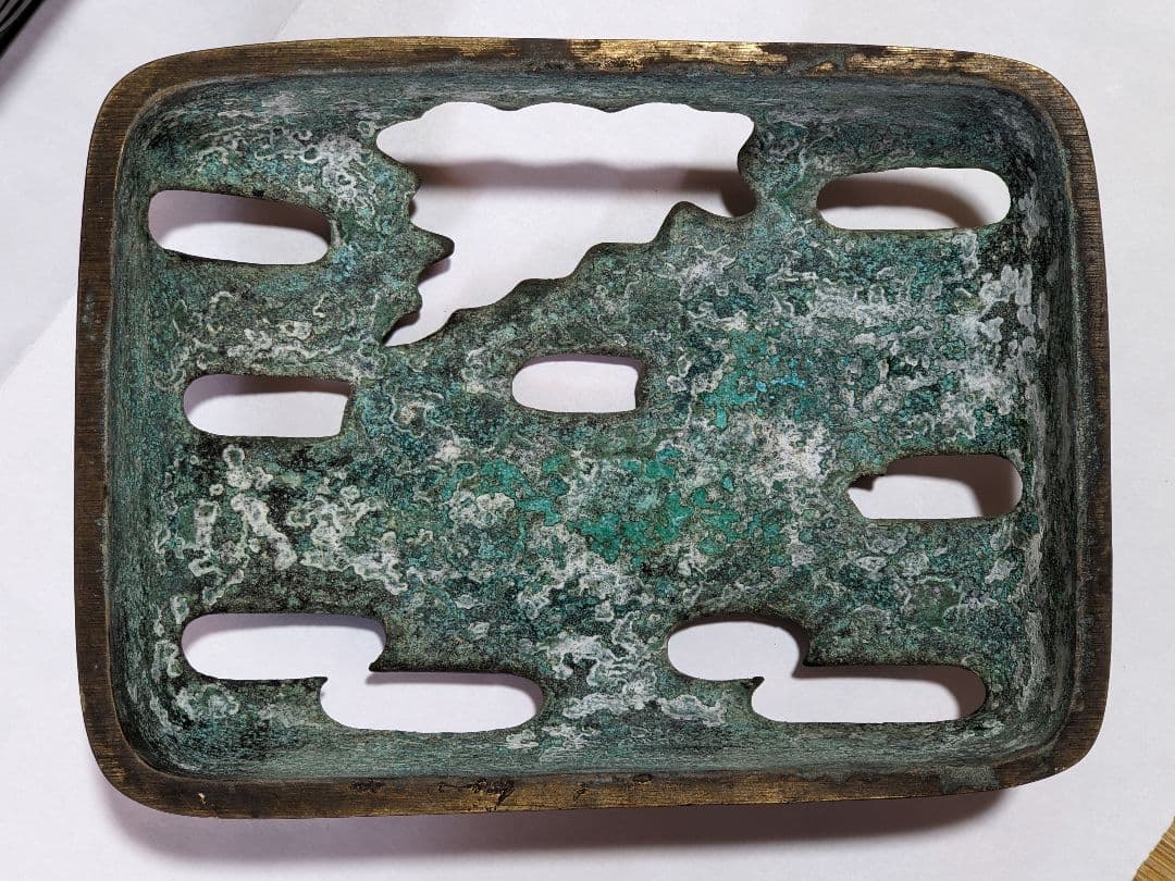 ⭐ 福壽双鶴龍紋様！香炉 銅器 明治時代 手炉 唐物 唐銅 香道具 骨董品レア物