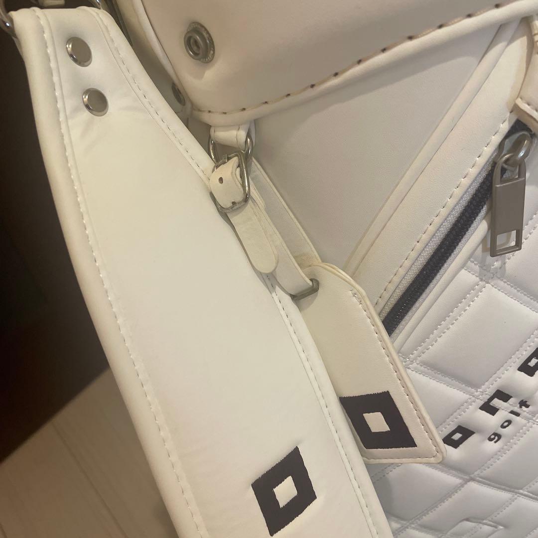 OFF キルティング ゴルフバッグ ホワイト※クラブはつきません※