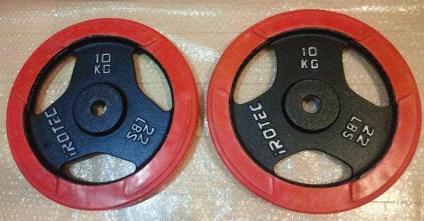 アイロテック 10kg 2枚セット プレート ラバー iROTEC ダンベル