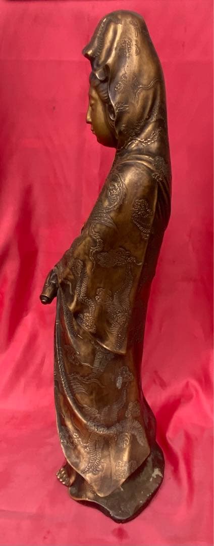 仏像 古美術 骨董 銅製観音菩薩 観世音菩薩 観自在菩薩 救世菩薩 コレオーク品
