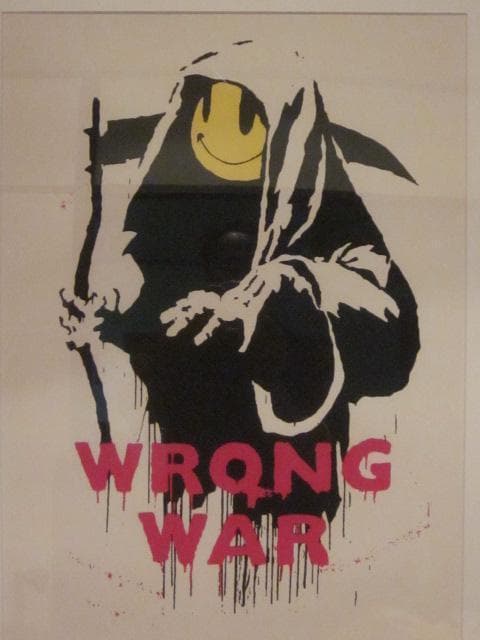 セール！値下げ！ BANKSY ”WRONG WAR” WCPリプロダクション