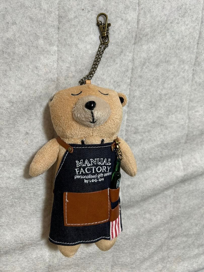 MANUAL FACTORY BEARエプロン付きクマぬいぐるみ