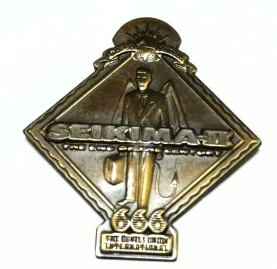 聖飢魔Ⅱ　バッチ　ブロンズ色　金属製