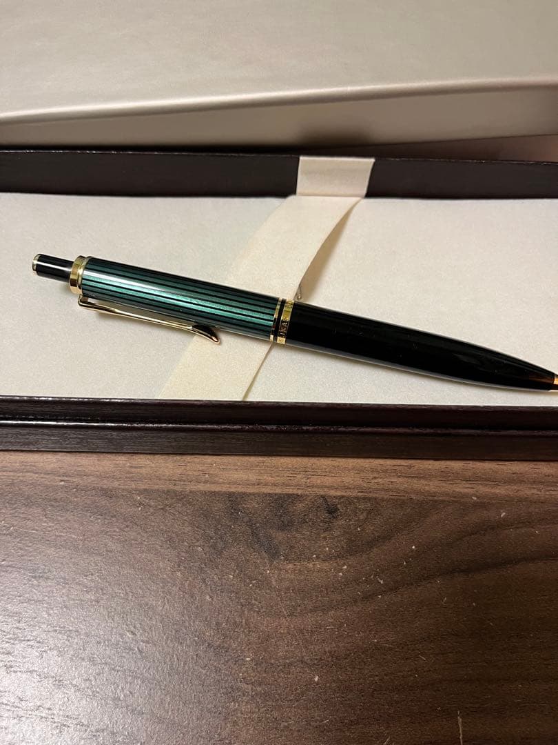 【最終値下げ】【新品】ペリカン　スーベレーンD400 シャープペン　0.7 緑縞