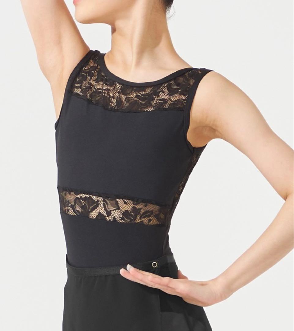 チャコット　永久メイ　コラボ　黒　バレエレオタード　ジュニア　150