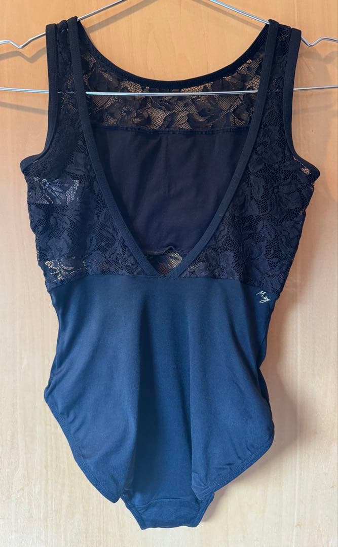 チャコット　永久メイ　コラボ　黒　バレエレオタード　ジュニア　150