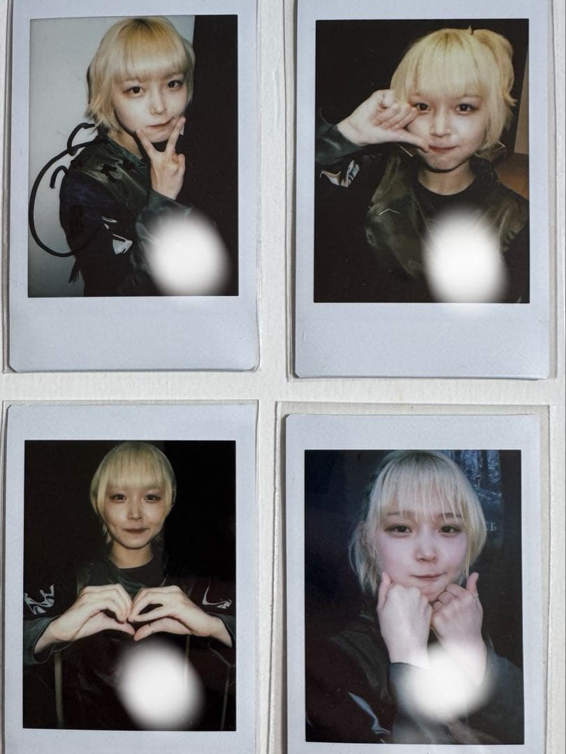 チャンベイビーGANG PARADE チェキ金髪　サイン有り　4枚セットGTTB