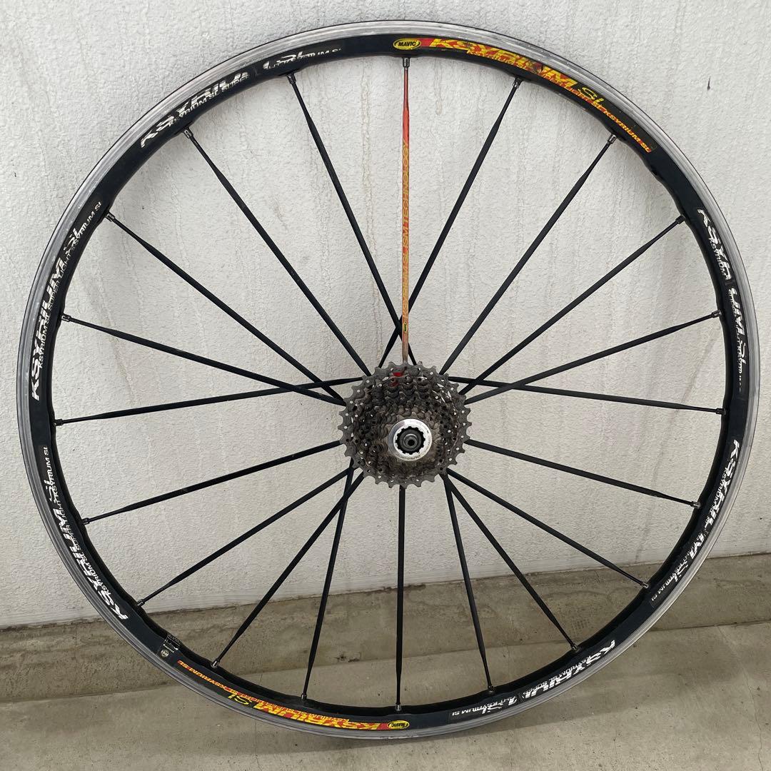 週末限定値下げ！mavic Ksyrium SL完組ホイール 700C