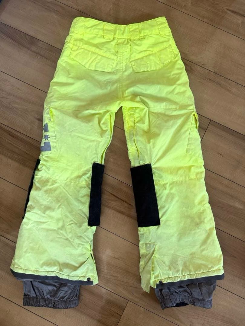 DC スノーボードウェア 上下セット子ども用 グレー/イエロー