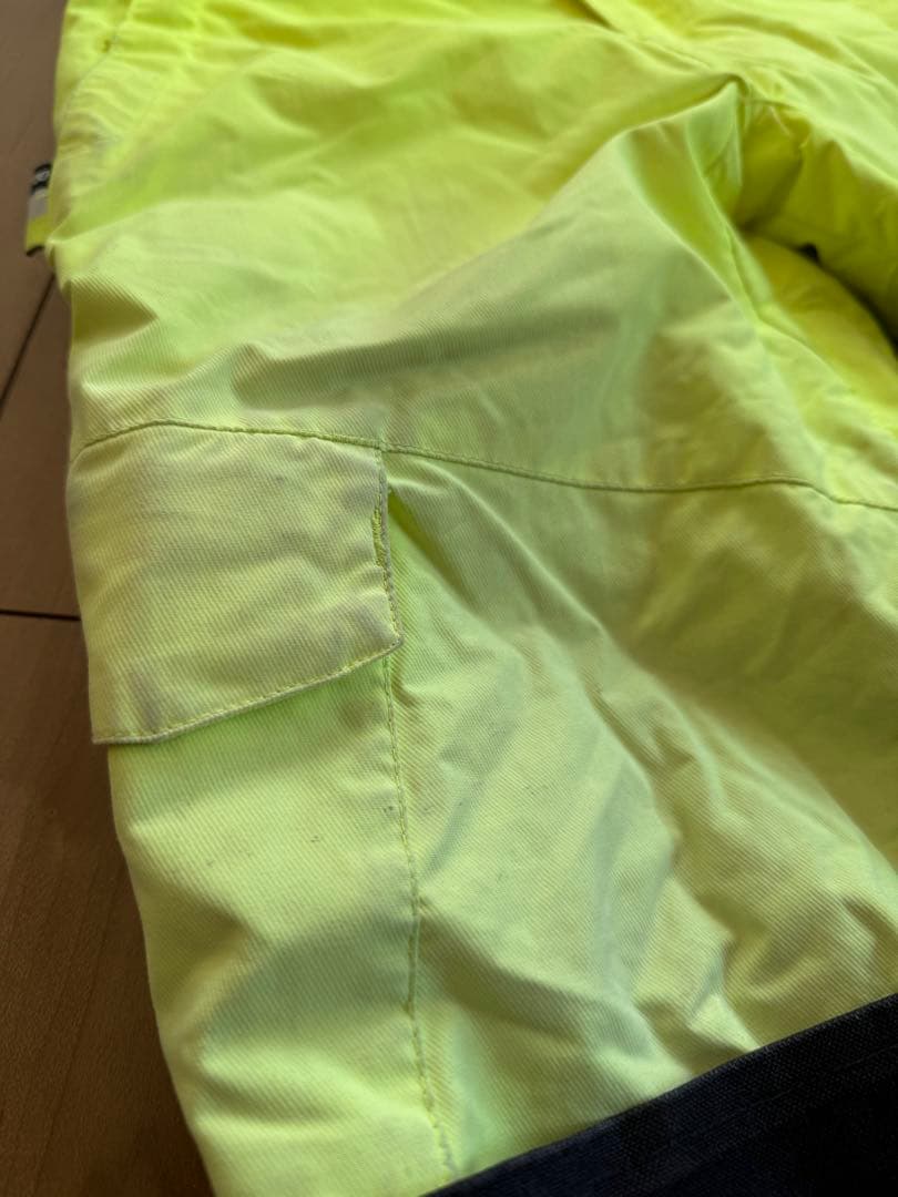 DC スノーボードウェア 上下セット子ども用 グレー/イエロー