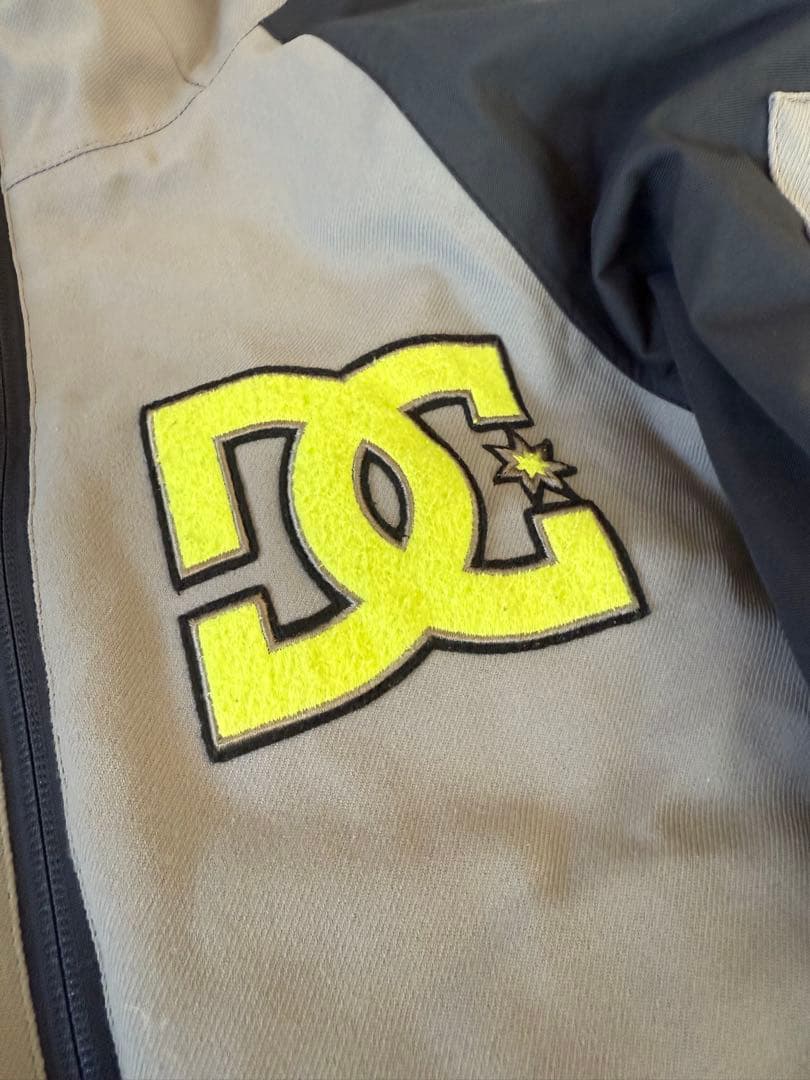 DC スノーボードウェア 上下セット子ども用 グレー/イエロー