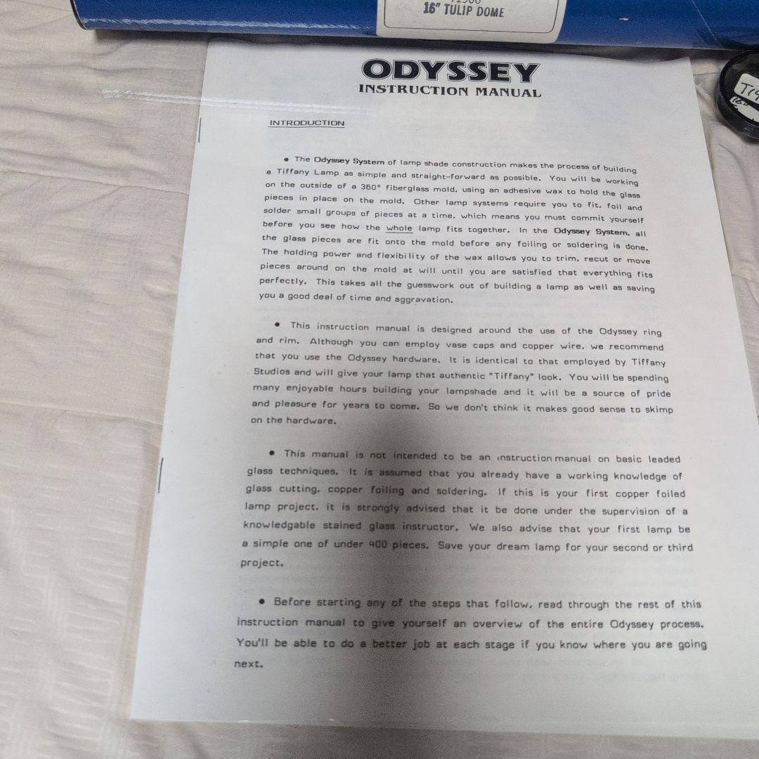 ODYSSEY 16インチ　TULIP　DOME　ステンド・グラス作成用モールド