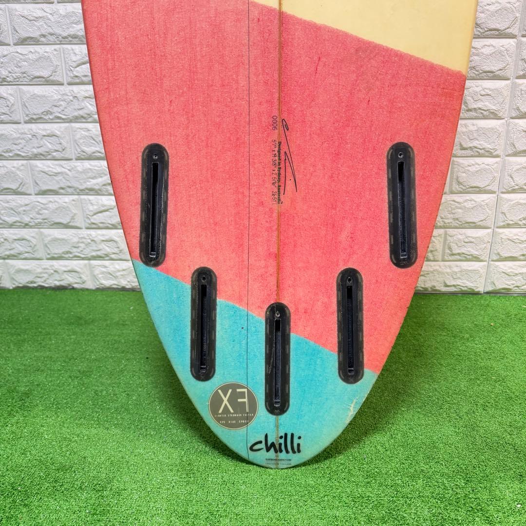 激レア　chilli ショートボード　5’7ft RAREBIRD クアッド