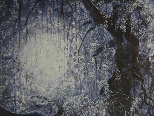 後藤純男、【惜春】、希少な額装用画集より、美品、新品額装付、インテリア