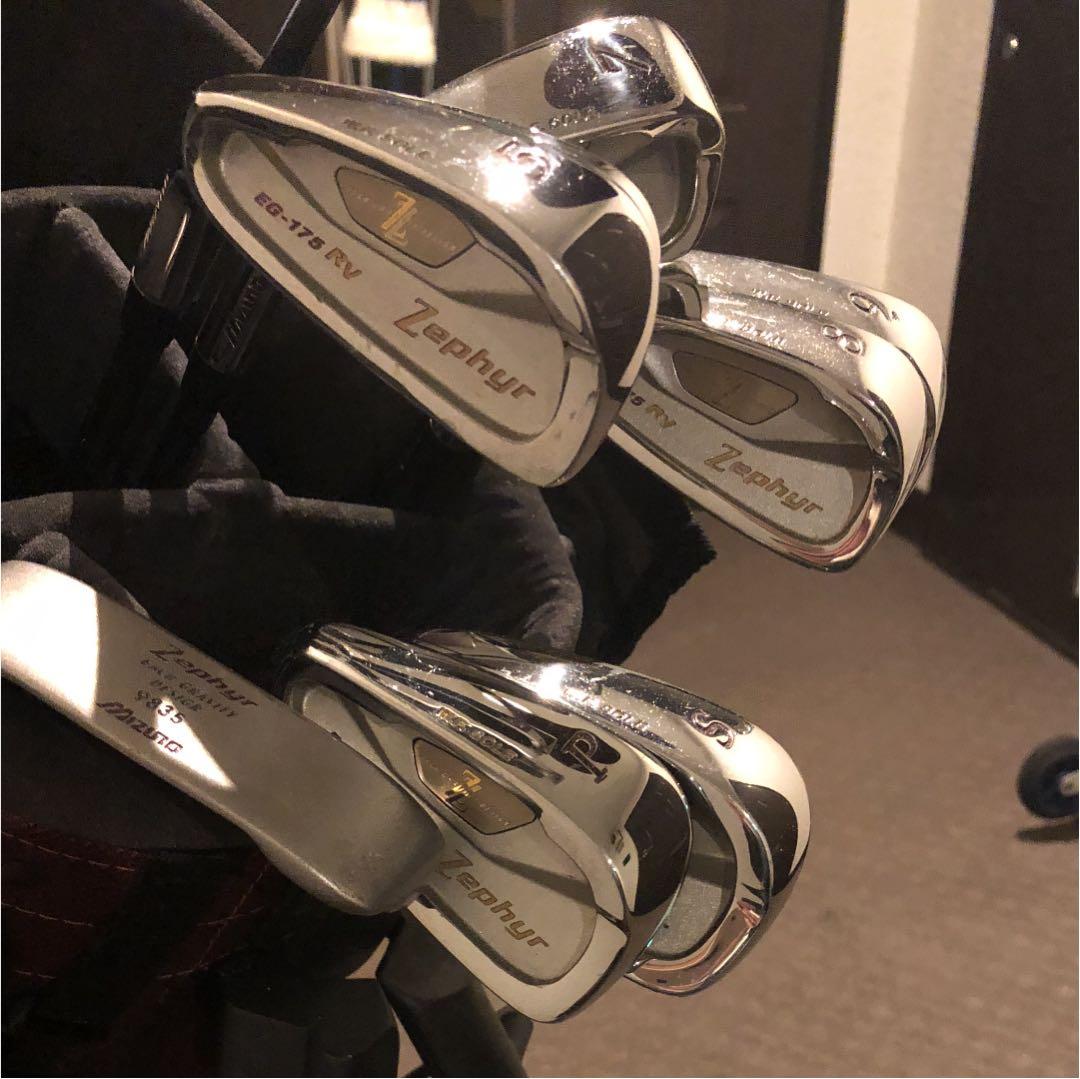 ナイキ キャディバッグ ＋ ミズノ zephyr クラブ セット